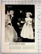 1954 Church Wedding Photo Milwaukee WI Magazine Print Left in Lurch picture