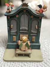 Vintage Wendt & Kühn German Wooden Angel Organ Music Box - Working picture