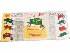 Vintage 1960s Ertl Toy Catalog Insert Sheets Lot Oliver Allis Chalmers Tractors picture