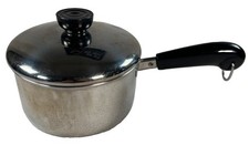Revere Ware 1.5 Quart (1.4 L) Sauce Pan Pot 901S Silver-Tone w/Lid (2004) EUC picture