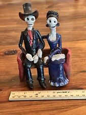 Day of the Dead figurine Hand Made Mexico Couple skeleton La Hormiga Blanca picture