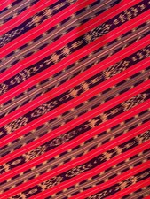 Guatemalan ikat fabric - hand-woven on a foot loom picture