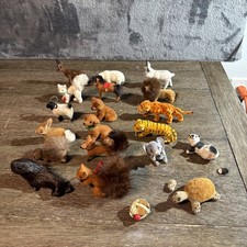 Vintage Wagner Handwork Kunstlerschutz Flocked Animal Figurine Lot West Germany picture