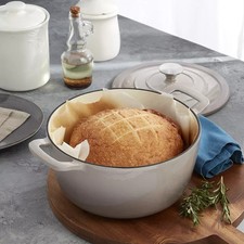 NEW Mingle & Co. 5 Qt. Enameled Cast Iron Dutch Oven - Stone Gray picture