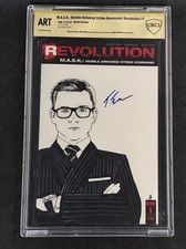 Taron Egerton Signed Original Sketch Art on Comic CBCS Authenticated picture