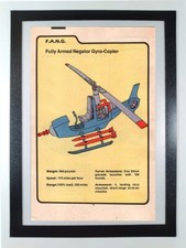 Cobra FANG G.I.Joe Order of Battle Filecard - Framed Original Comic Book Page picture