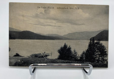 Vtg c1930's-1940's On Lake Placid, Adirondack Mountains, New York RPPC Postcard picture