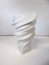 Rosenthal Germany Mini Squall Vase, White,  4-1/4
