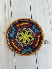 Huichol Beaded GOURD BOWL Handmade Mexican Folk Art picture