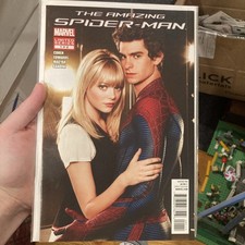 AMAZING SPIDER-MAN: THE MOVIE #1 ANDREW GARFIELD EMMA STONE PHOTO COVER 2012 picture