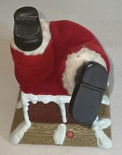 Vintage Santa Upside Down 1999 Chimney Gemmy Animated Talking Battery Op. Tested picture