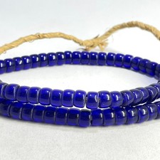 Bohemian Cobalt Blue Flat Ended Trade Beads picture