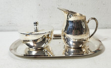 Vintagr Rogers Silverplate Creamer Sugar Serving Tray Home Decor picture