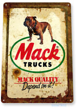 TIN SIGN Mack Truck Rustic Rust Sign Auto Shop Stop Store Cave Garage A114 picture