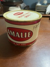 VINTAGE AMALIE Chassis Grease TIN 1 POUND CAN NOS Advertising Oil Gas picture