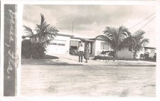 D2/ Dania Beach Florida Fl Real Photo RPPC Postcard 1958 New Home Driveway picture