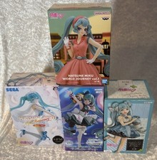 Hatsune Miku Figure 4pcs Set Japan Authentic World Journey SPM Zhou Cyber Mint picture