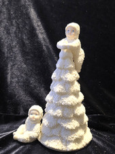 1988 Snowbabies Climbing On Tree Department 56 ~Rare #7971-5 picture