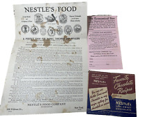 Nestles Mothers Book advertising 1941 recipe booklet Vintage lot ephemera picture