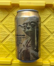 VINTAGE Star Wars Phantom Menace Episode 1 PEPSI Can Yoda Gold No Holes Empty picture