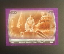 2020 Topps Star Wars Purple Parallel Padme's Incredible Escape #IM-5 07/25 picture