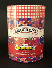 Smucker's RUSS Snackeez Bearries Plush Collectible Canister picture