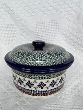 Polish Pottery - Casserole - Boleslawiec - NEW - Hand Painted-Price Reduced picture