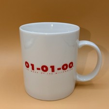 Y2K Large White Coffee Mug 01-01-00 Red The Mark of the Millennium 24 Oz picture