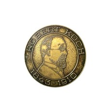 Robert Koch Bronze Table Medal Tuberculosis Discovery 24 March 1882 Germany picture