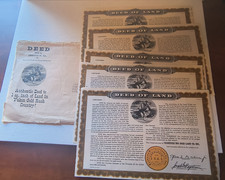 KLONDIKE BIG INCH Land Deeds Dawson Yukon Territory Quaker CEREAL 1955  LOT OF 7 picture