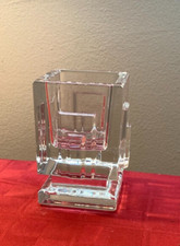 WATERFORD METROPOLITAN VOTIVE CANDLE HOLDER Cut Lead Crystal, Art Deco, Genuine picture