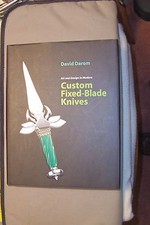 HARD COVER BOOK ART & DESIGN in MODERN CUSTOM FIXED BLADE KNIVES by DAVID DAROM picture
