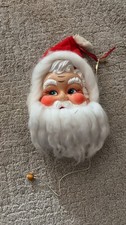 VTG 1950s RUBBER FACE CHRISTMAS SANTA PLAYS CHRISTMAS MUSIC- PULL STRING picture
