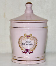 Estee Lauder Creme Extrordinaire French porecelian apothecary jar vintage empty picture