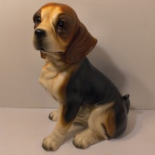 Vintage Japan Porcelain Dog Hound Puppy Statue 10