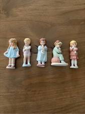 Vintage Bessie Pease Gutmann Inspired Porcelain Children Ornaments – Lot of 5 picture