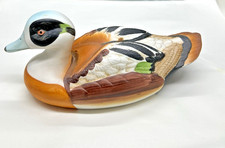 Vintage Hand Painted Ceramic Duck Figureine picture