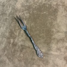 NILs – JOHAN Sweden Silver Plate lemon Fork With Floral Design picture