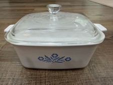 Corning Ware Blue Cornflower 1.5 Qt Casserole Dish P-4-B with Lid picture