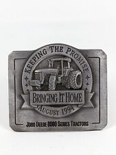 Vintage John Deere ‘Bringing It Home’ 8000 Tractor 1994 Ltd. Edition Belt Buckle picture