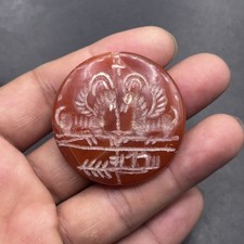 Rare Ancient Near Eastern Agate Stone Animals Intaglio Rare Unique Bead picture