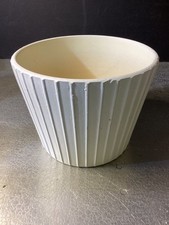 Costa Farms Textured White Ceramic Decorative Planter Pot Approx. 5”Hx6.5” picture