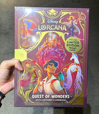 Disney Lorcana Quest of Wonders Illumineer’s Lorebook w/ Limited Promo Card picture