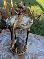 Franklin Mint Maritime Historical Society Zodiac Hourglass 1990's  9.5 Inches picture