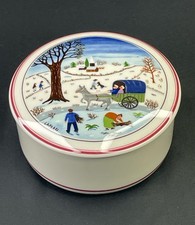 VILLEROY & BOCH Naïf Christmas Lidded Candy Trinket Box EUC picture