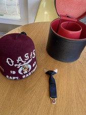 Vintage Mason Freemason Shriner Fez Oasis Capt Ragtops Highly Decorated Jeweled  picture