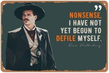 Vintage Doc Holliday Tombstone Movie Pop Art Poster 8 X 12 Tin Metal Signs picture