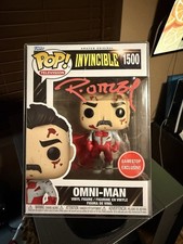 OMNI MAN INVINCIBLE FUNKO POP# 1500 SIGNED RYAN OTTELY W/ COA MINT SHELL INCL. picture