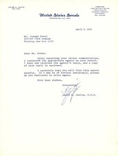 Senator Jacob K. Javits Signed Letter picture