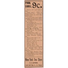 New York Tea Store P.S. Kennedy Groceries Hartford 1901 Newspaper Ad AD8-H3 picture